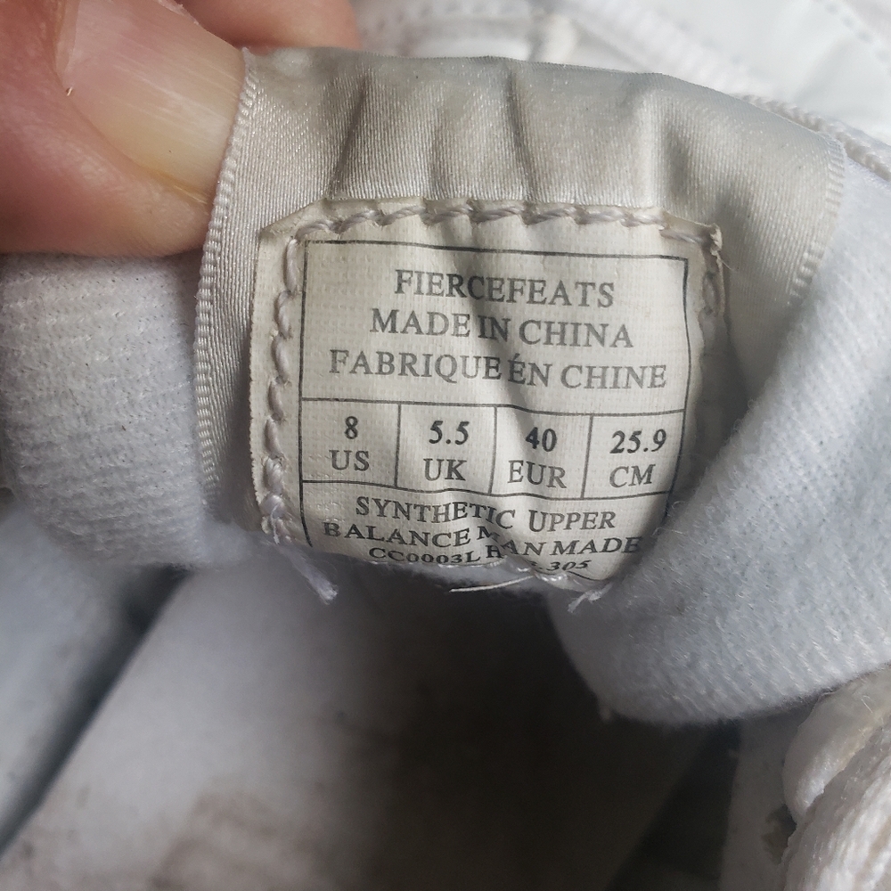 Fierce Feats Ladies Size 8 White Cheer Cheerleading Sideline Shoes - Picture 4 of 8